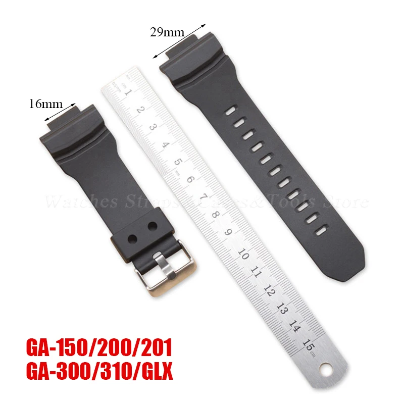 Silicone Watch Strap for Casio for G-Shock GA-150 GA-200 GA-201 GA300 GA310/GLX Sport Diving Men Women Watchband Rubber Bracelet