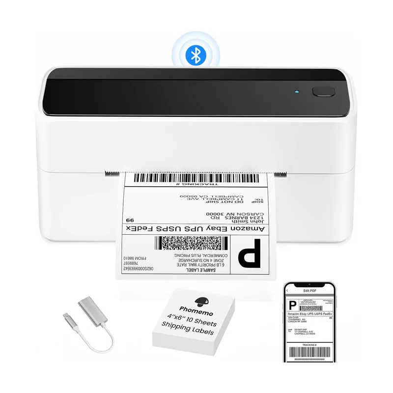 Printers 1BT Express Printer Thermal Bluetooth Ink-free High Definition Surface Single Label Double Printing 2025