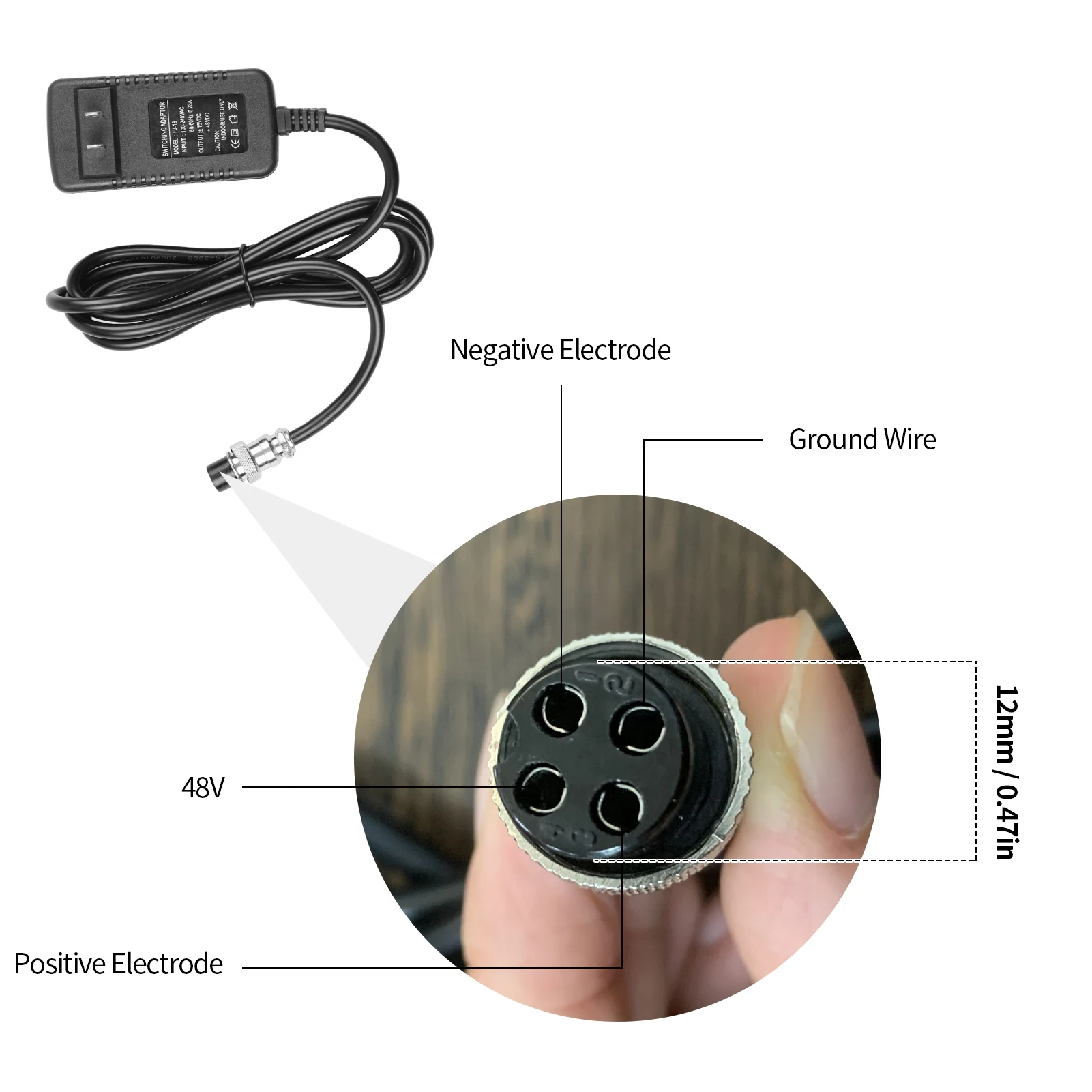 Power Supply for Mixing Console Mixer AC Adapter 15V 230mA Universal 4-Pin Round Connector for 16 Channels