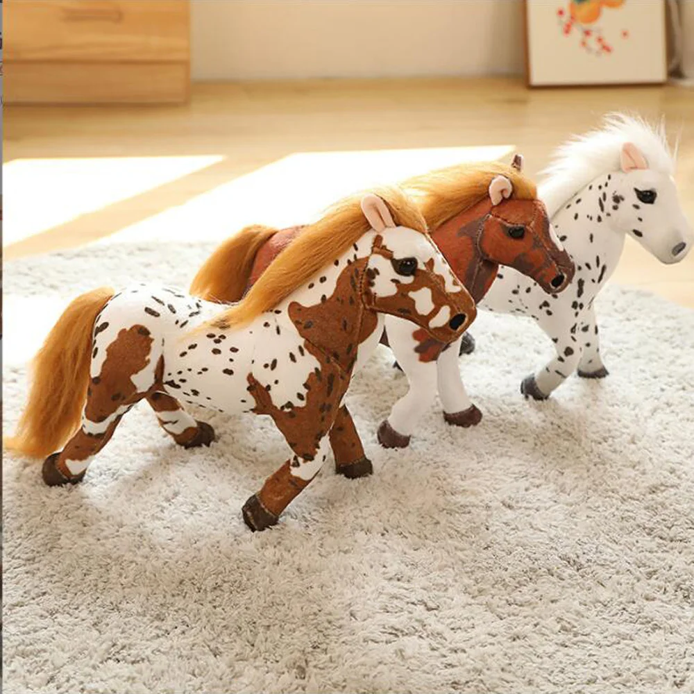 

Cartoon Simulation Cute Horse Animals Stuffed Children Plush Toy