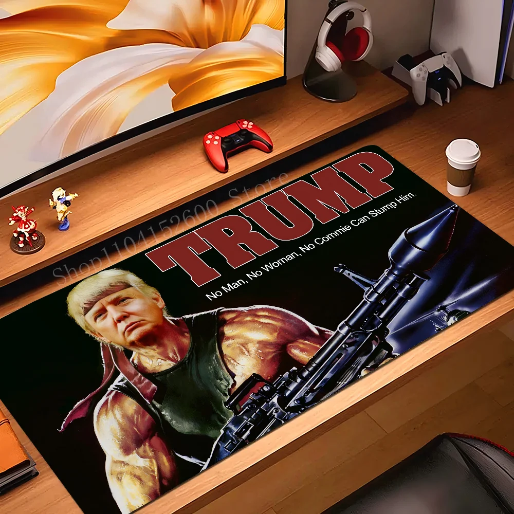 

Hot D-Donald T-Trump Mousepad Mouse Mat Desk Mat With Pad Gaming Accessories Prime Gaming XXL Keyboard Pad