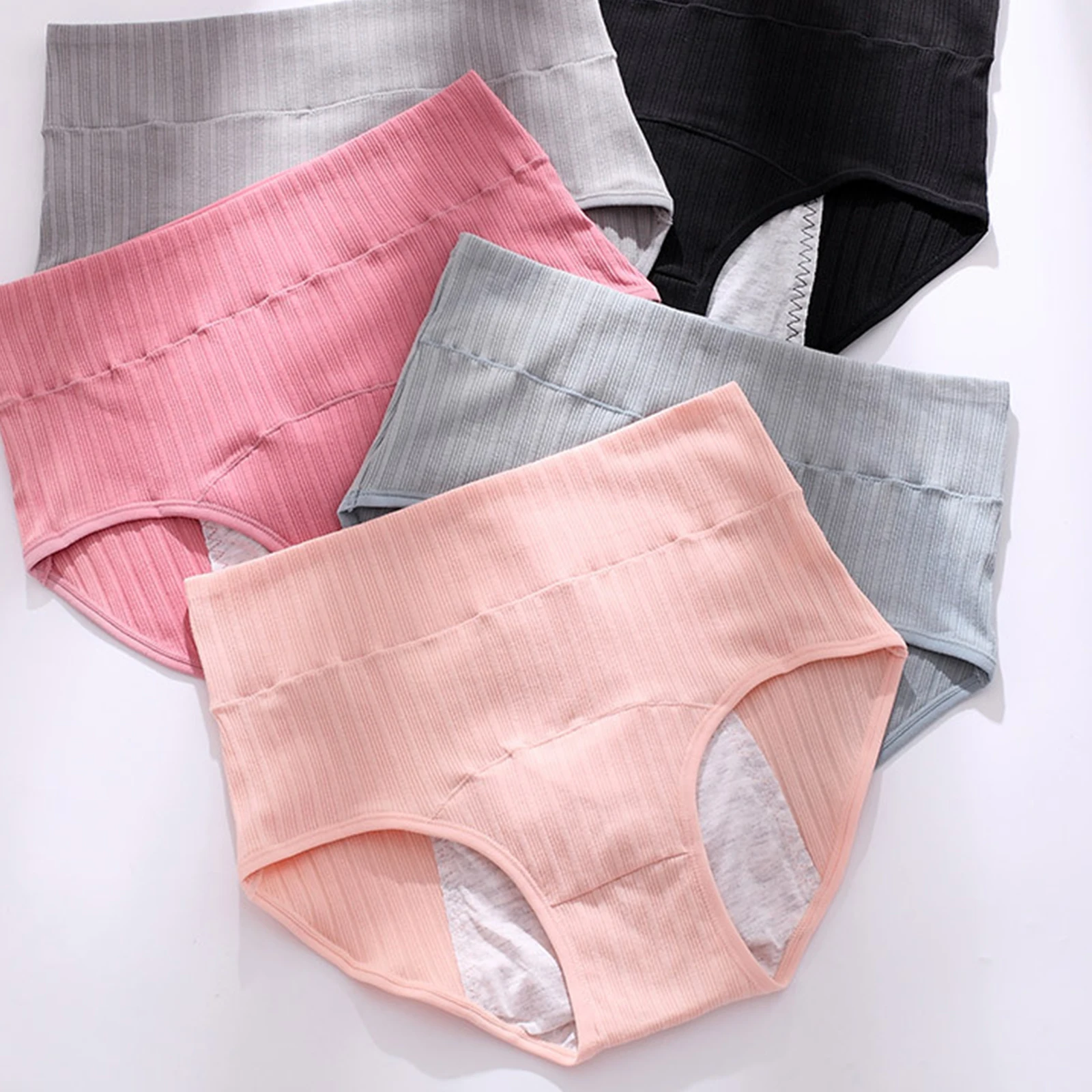 ハイウエスト生理用ショーツ ポケット付き 通気性 防水加工 - Boyshort Underwear のレビューと価格