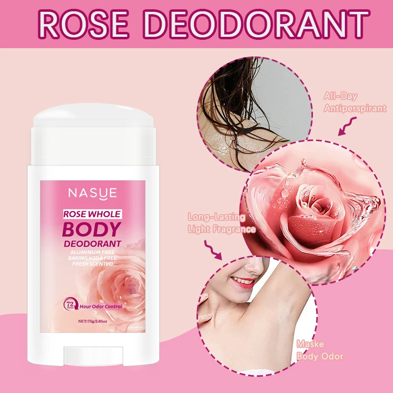 Rosa Rosa Essentials desodorante en barra fragancia de larga duración aceite desodorante crema citas Aroma Perfume esencia de baño