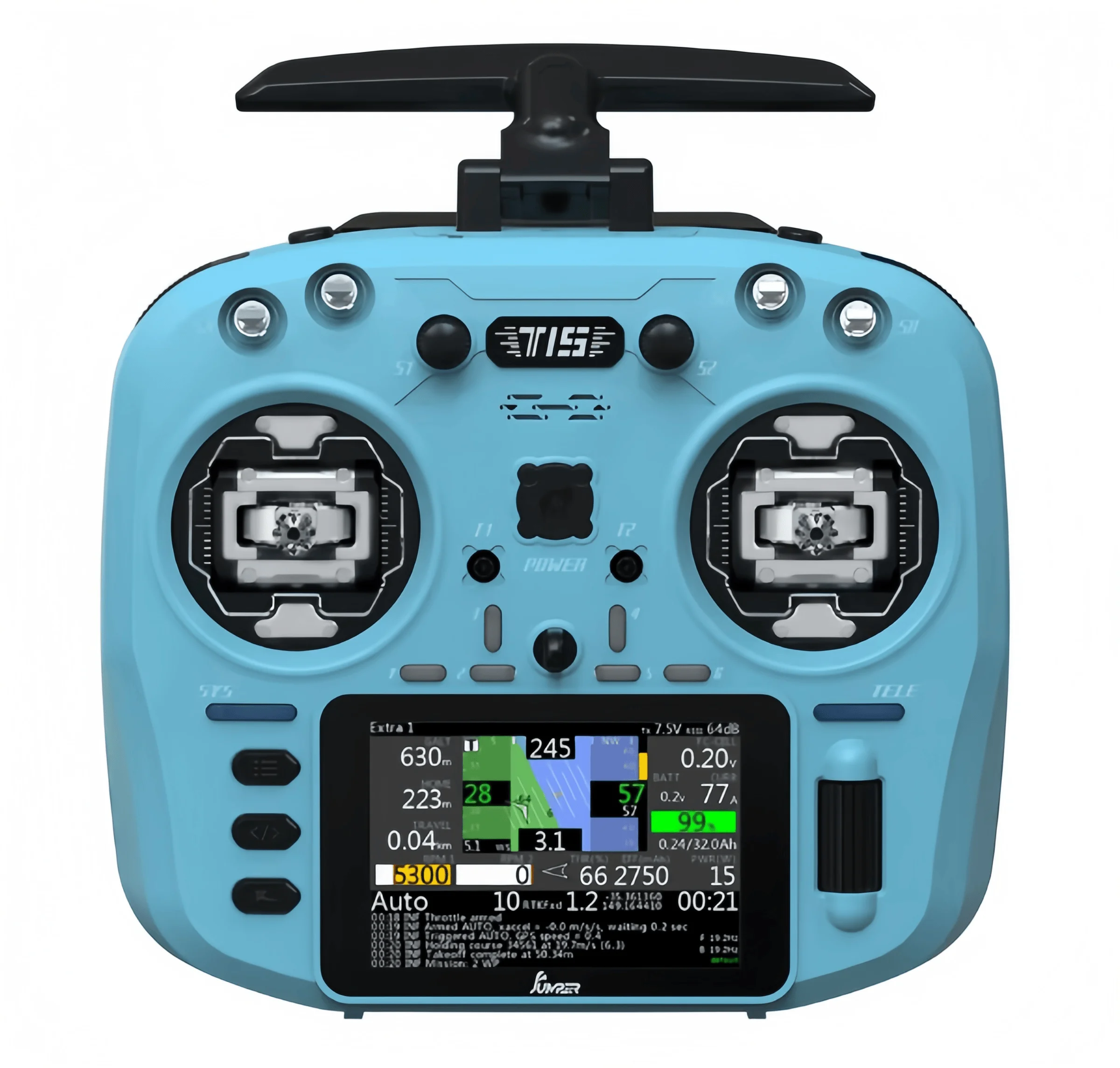البلوز T15 قاعة الاستشعار شاشة ملونة وحدة تحكم راديو FPV EDGETX/ELRS لطائرة طويلة المدى RC بدون طيار