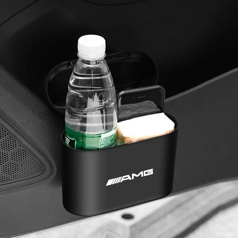 Car Trash Can Garbage Bin Storage Box Interior Accessories For Mercedes Benz AMG E S C A B Class GLE GLS GLC CLA GLA GLK GLB ML