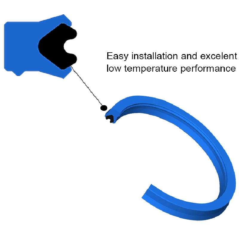 Cylinder Double acting UNS YXD MPS BAS BS DHS IDI PU hrydraulic Piston Seal