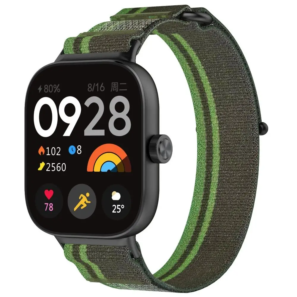 Pulseira de nylon com laço macio ajustável, pulseira de relógio inteligente, acessórios, pulseira para redmi watch 4/xiaomi band 8 pro