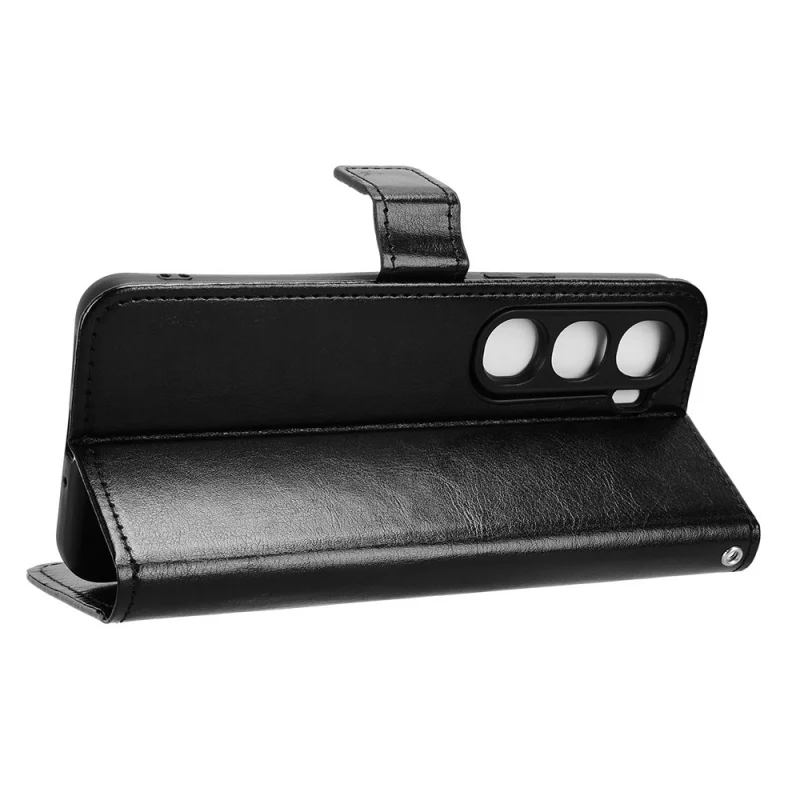 Luxe lederen portemonnee boekstandaardhoes voor vivo Y31 5G/Vivo Y21D 2025 - beschermende telefoonhoes met standaardfunctie