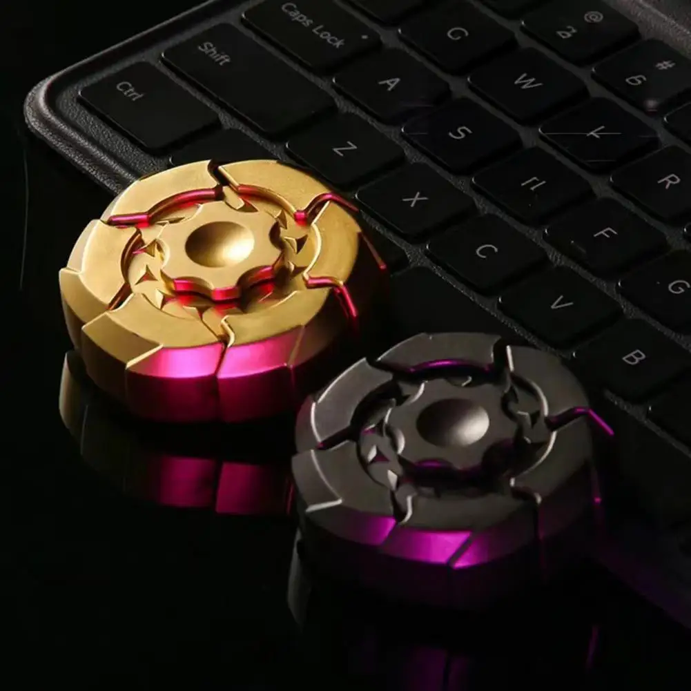 Fidget Spinner für Erwachsene, leuchtender magnetischer Fidget Spinner zur Stressabbau, Angst, Lernspielzeug für Kinder, Teenager, Erwachsene, tragbar