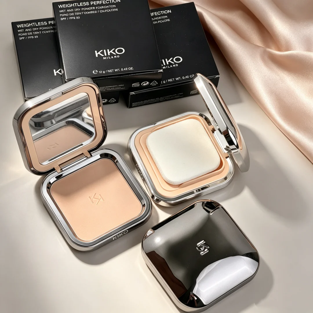 KIKO Milano Kompaktpuder & Perlen-Lidschatten Leichter Blurring-Effekt Intensive Farbabgabe Langanhaltend Nicht-Knitterig Leicht zu verblenden