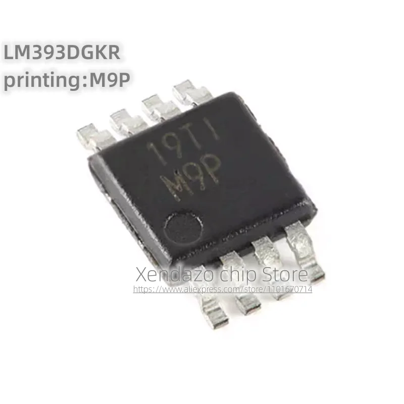 10pcs/lot LM393DGKR printing M9P VSSOP-8 package Original genuine Dual differential comparator chip