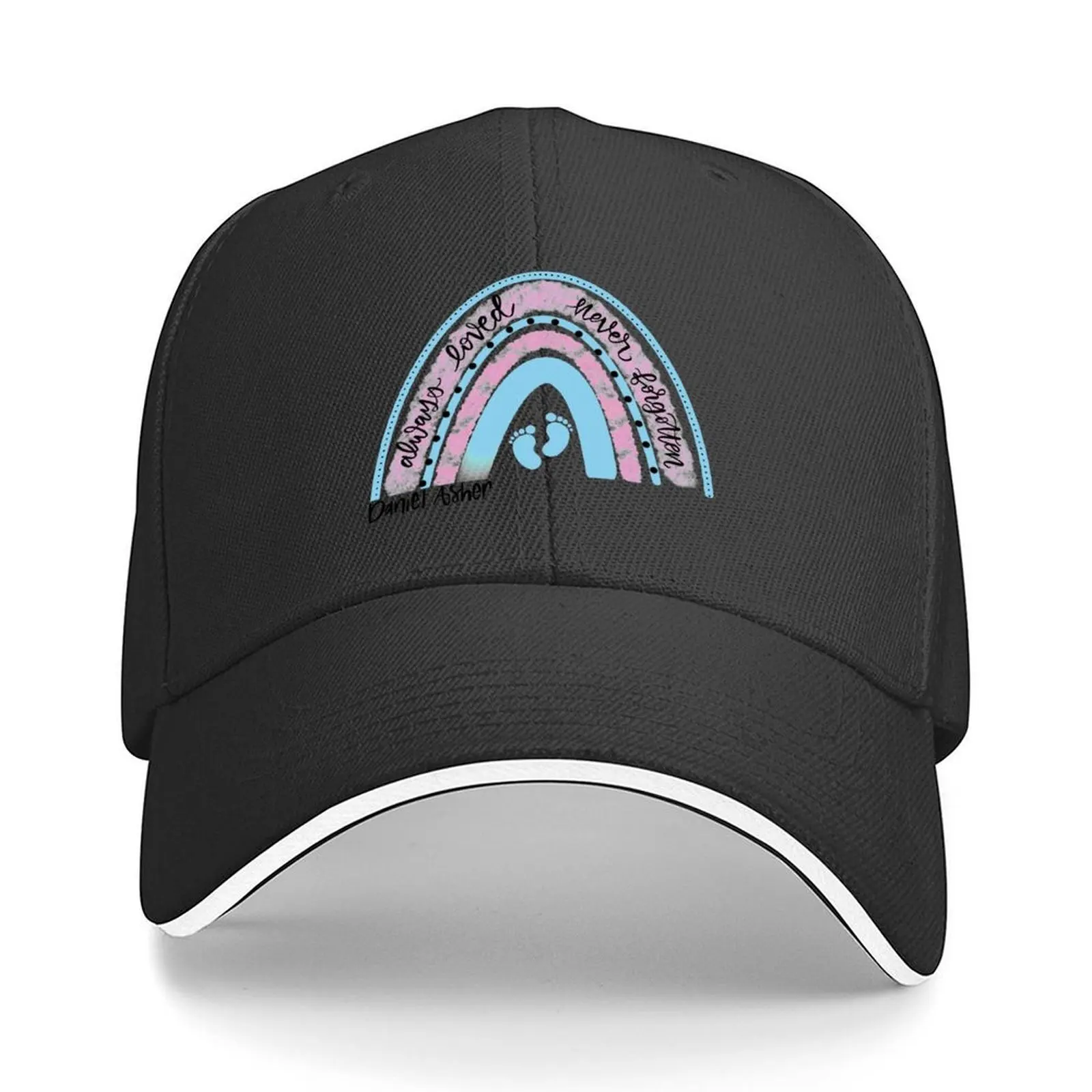 

Always loved never forgotten pink & blue Baseball Cap Hat Beach Sports Cap Trucker Cap Women's Hats For The Sun Men's