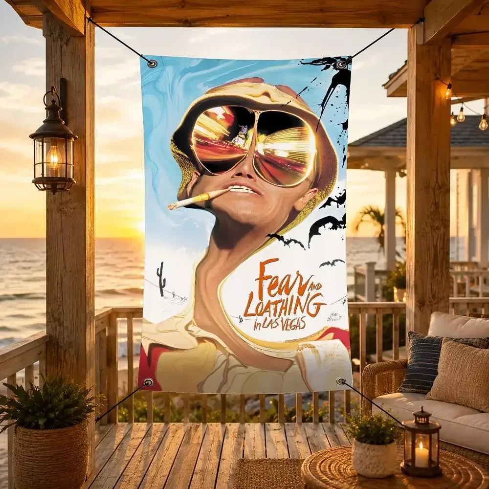 Band Fear and Loathing in Las Vegas Flags Decorative Banner for Indoor Outdoor Wall Garden Yard Porch Patio Home Party Decor view 5