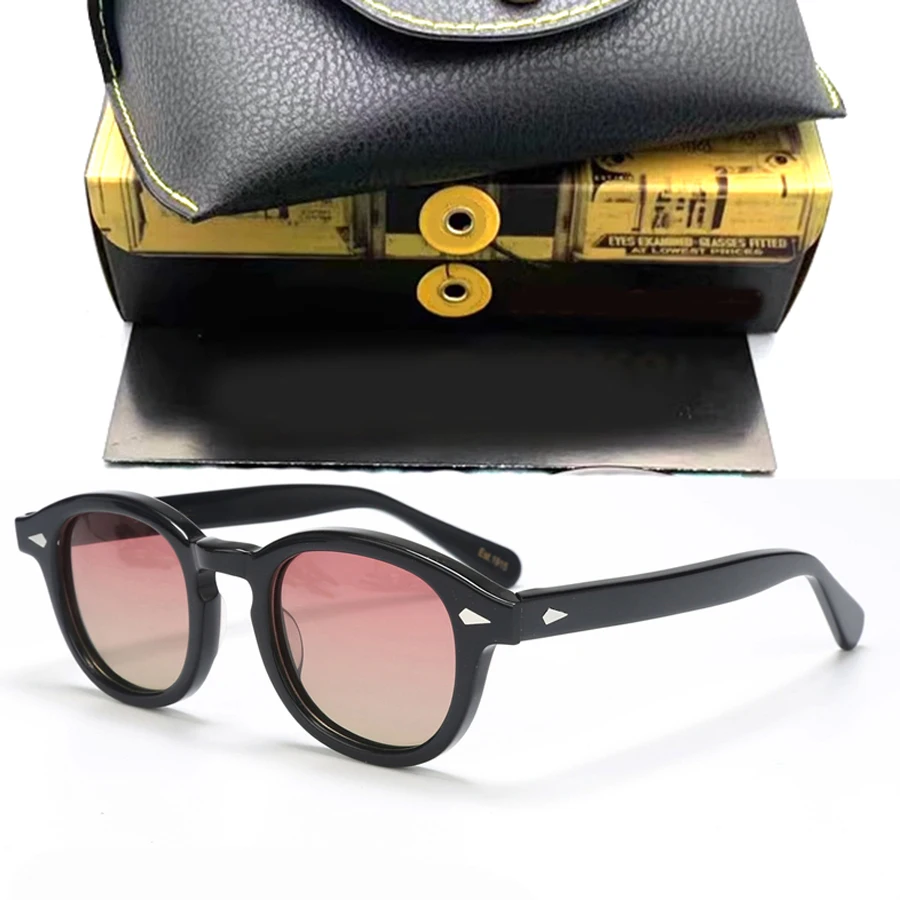 

Men's Polarized Sunglasses Luxury Brand Designer Johnny Depp Lemtosh Style Sun Glasses For Male Retro Acetate Frame Oculos