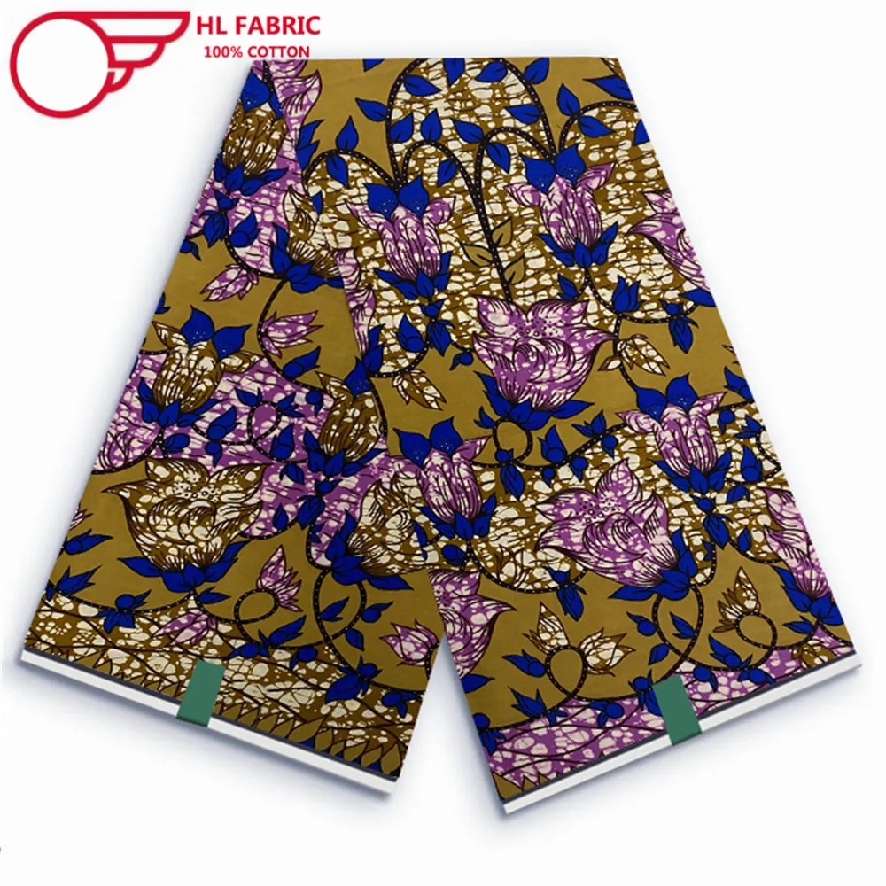 

Classical High Quality Holland Real Wax Original African Batik Fabric 100%Cotton Dutch Ankara Wax Prints Batik Fabric For Sewing