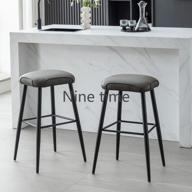 Leather Antique Furniture Chair Outdoor Bar Home Make Up Beauty Salon Mid-century Banks Gaming Gamer Metal Cadeiras Stool Nordic