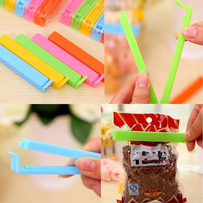 Food Sealing Clips Bag Clips Portable New Kitchen Storage Food Snack Seal Sealing Sealer Clamp Plastic Clips Bag Sealer 11cm