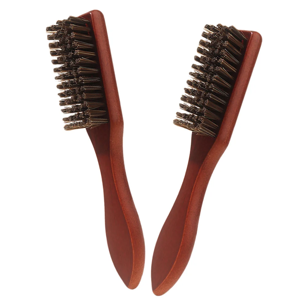 

2Pcs Beard Brush Men Wooden Grooming Brush Set Ideal for Back Hair Styling Beard Detangler Hairbrush Hairbrush for Back Hair