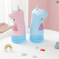 250ML Automatic Cartoon Soap Dispenser Touchless Foaming Dispenser Liquid Hand Sanitizer Disperser USB Rechargeable