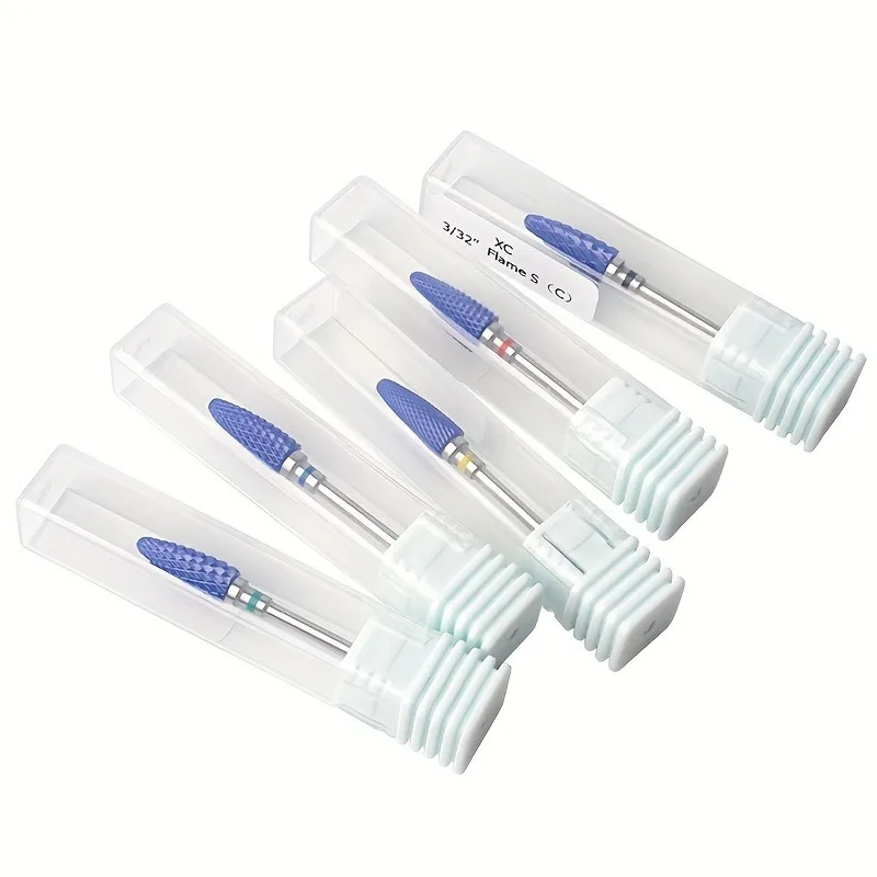 1 قطعة أو 5 قطع لقم مثقاب أظافر سيراميك، مناسبة لتلميع الأظافر وإزالة البشرة وتلميع الأظافر وأدوات الأظافر #3