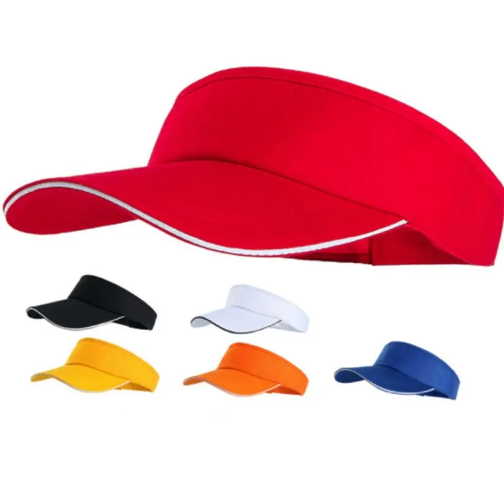 Empty Top Summer Breathable Air Sun Hats Sun Visor UV Protection Empty Top Sun Hat Anti-UV Adjustable Tennis Sunscreen Cap