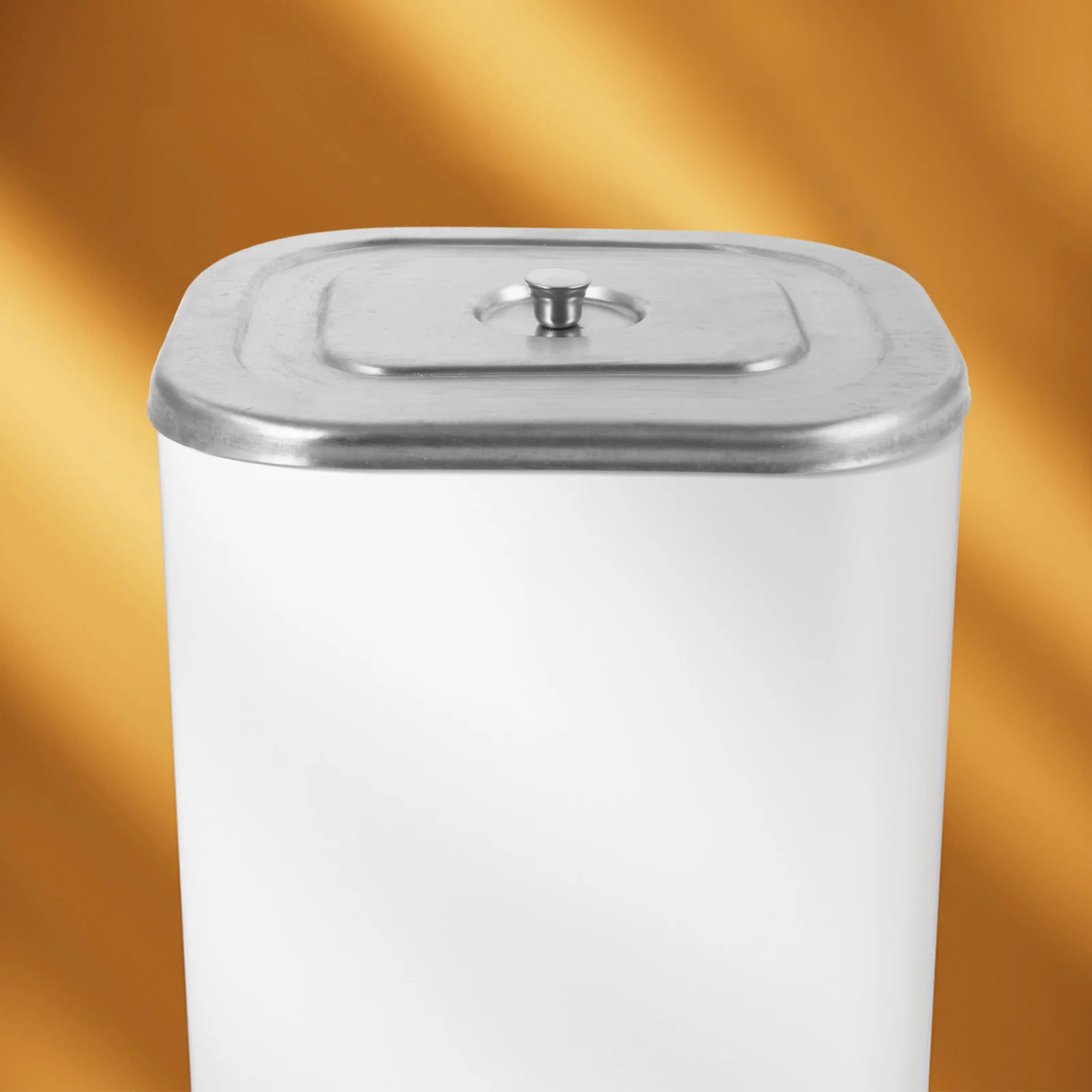

Embedded Stainless Steel Rectangular Trash Bin Lid Recessed Desktop Trash Can Cover Kitchen Countertop Garbage Lid
