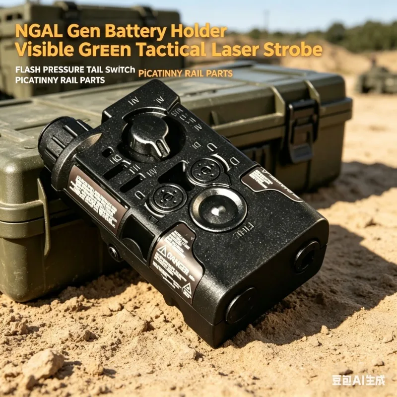 

NGAL Gen Battery Mount Visible Green Tactical Laser Strobe Flash Pressure Tail Switch Picatinny Rail Parts