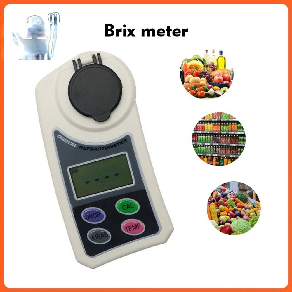 

Sugar Content Test 0~55% refractive index Refractometer Digital Brix Meter For Fruits/Vegetables/Veverages/Food Processing/Beer