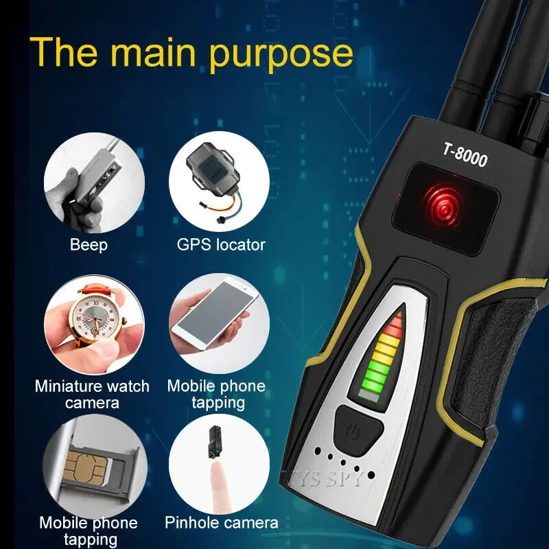 Anti Spy Secret Hidden Camera Detector RF Signal GPS GSM Devices Finder Spying Gadgets Kamera Detection Home Security Protection