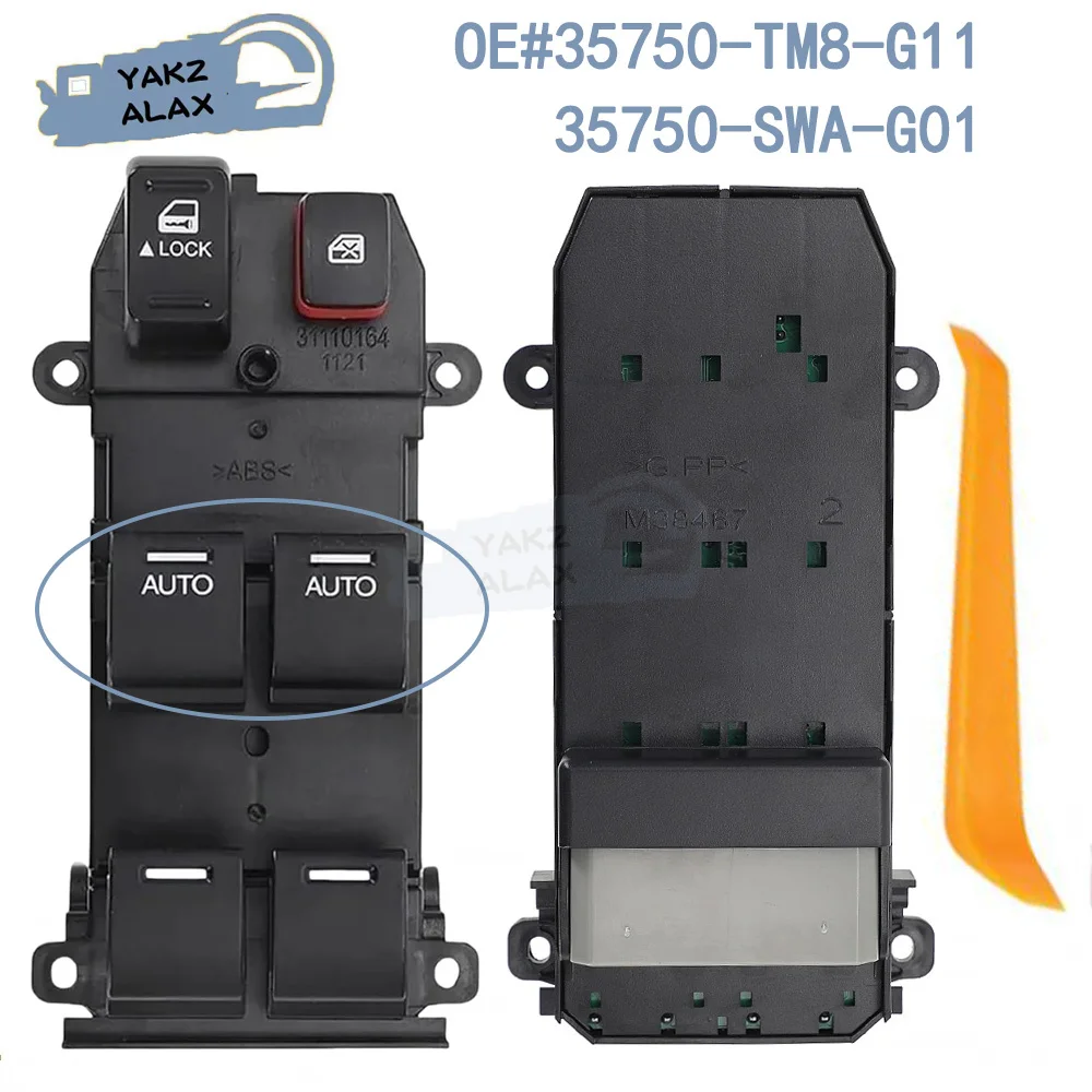 

35750-SWA-G01 35750-TM8-G11 для Honda CRV 2008 2009 2010 2011, передняя левая электрическая главная кнопка управления стеклоподъемником