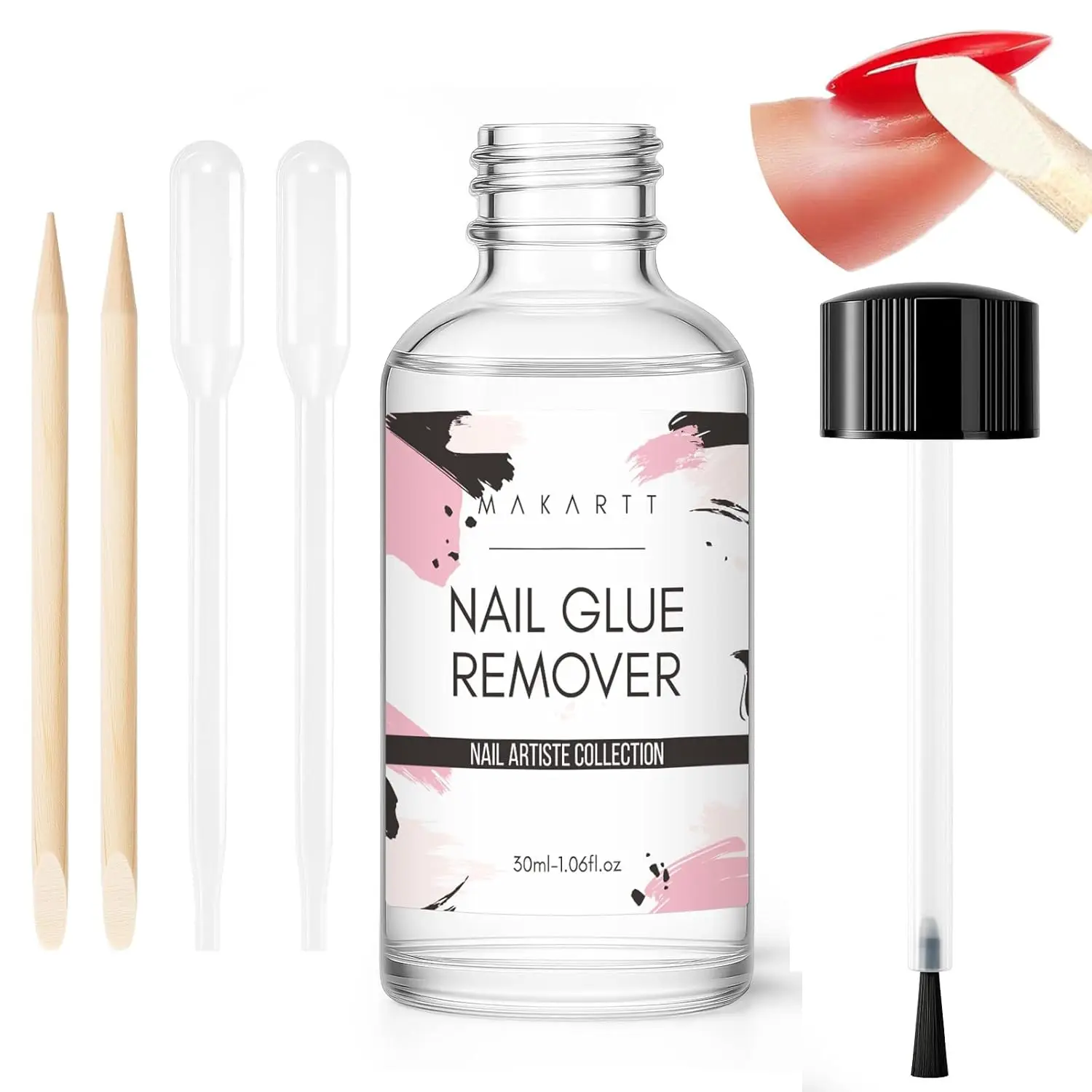 

30ML Hema-Free Nail Glue Remover for Press on Nails - Quick, Safe, Versatile Debonder for DIY Manicure