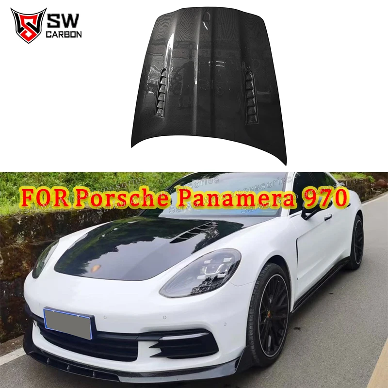 

Для Porsche Panamera 971 2017-2024 Msy Style из углеродного волокна, передний капот, крышка двигателя, вентиляционное отверстие, автомобильные детали Bodykit