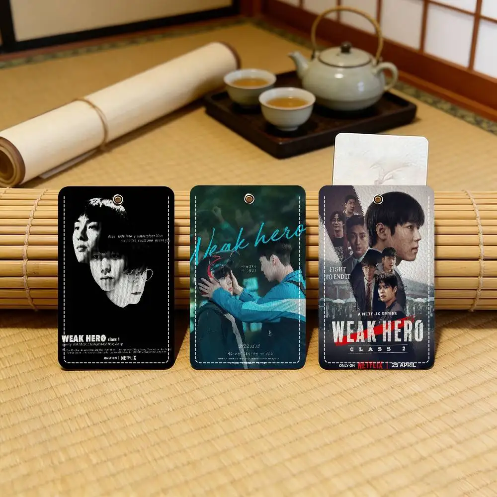

Korea classic Weak Hero TV Classic Leather Card Sleeve Compact ID Wallet for Men and Women On the Road