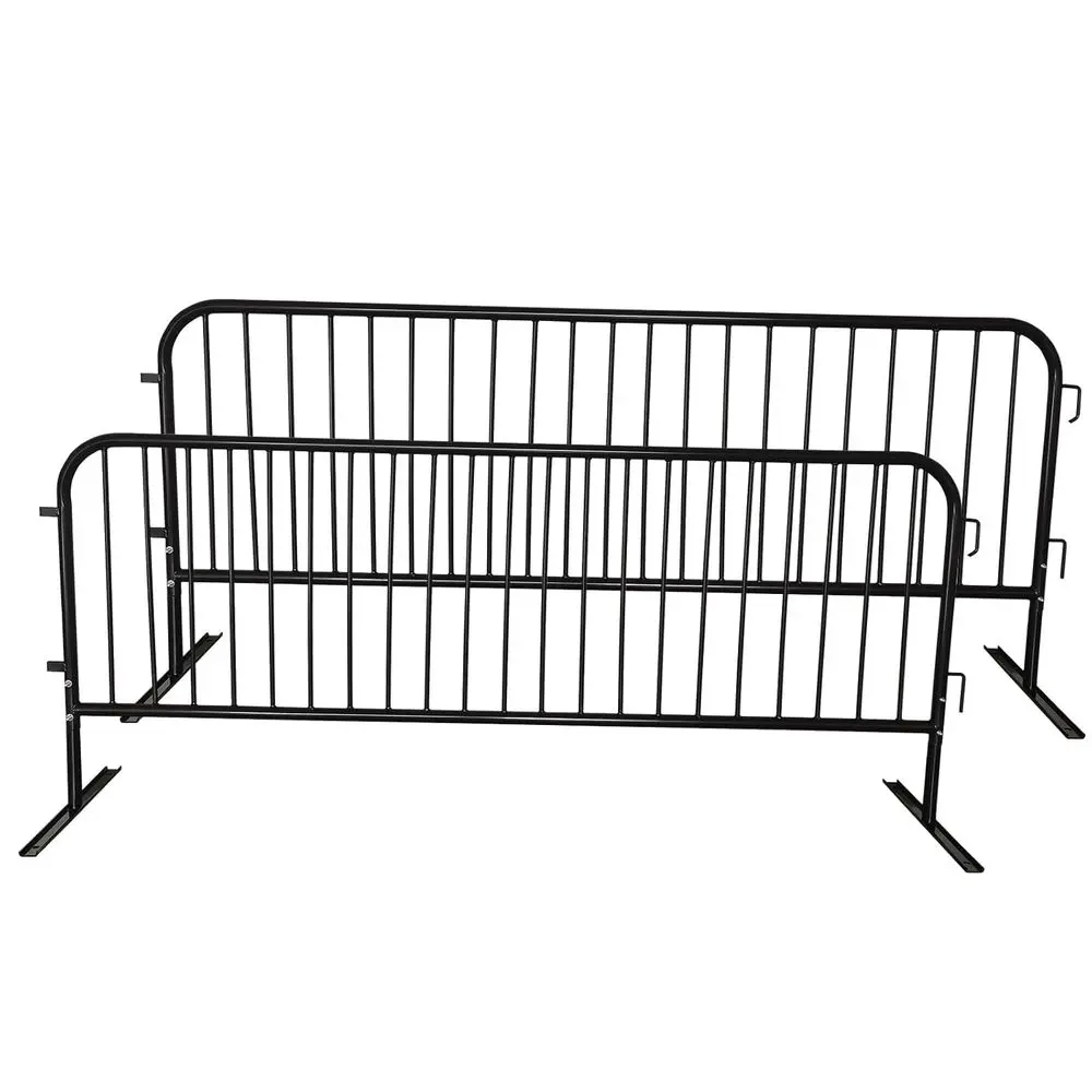 

ZUVELLO 2 Pack 8.5 t Steel Crowd Control Heavy Duty Interlocking Steel Saety Barriers Barricade encGuard or Events Road Traic Co