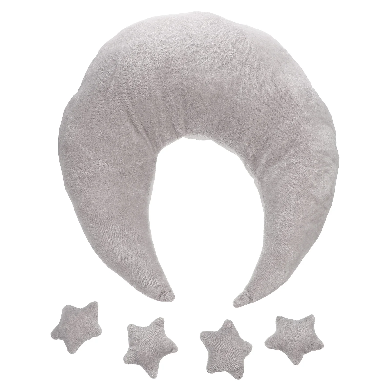 

1 set Star Newborn Moon Pillow Photo Prop Soft Velvet Material Newborn Moon Pillow Prop Baby Girl Supplies Set