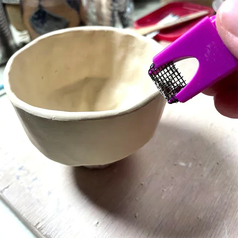 DIY Small Sanding Harp Smooth Down Sharp Corners And Edges, Surform Pottery Foot Shaper Tools, For Sculpting And Smoothing Clay