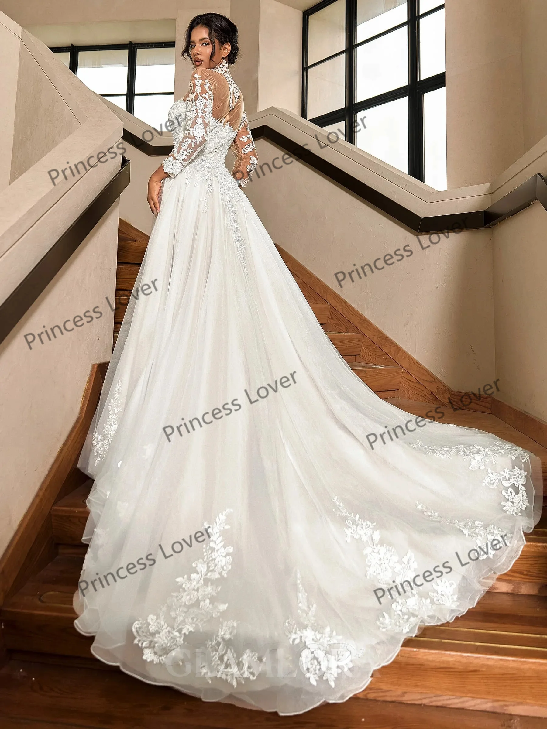 Mermaid Wedding Dresses with Detachable Train Lace 2 Pcs Vestido de Novia Second Reception Gown Customized Retro Robe De Soirée