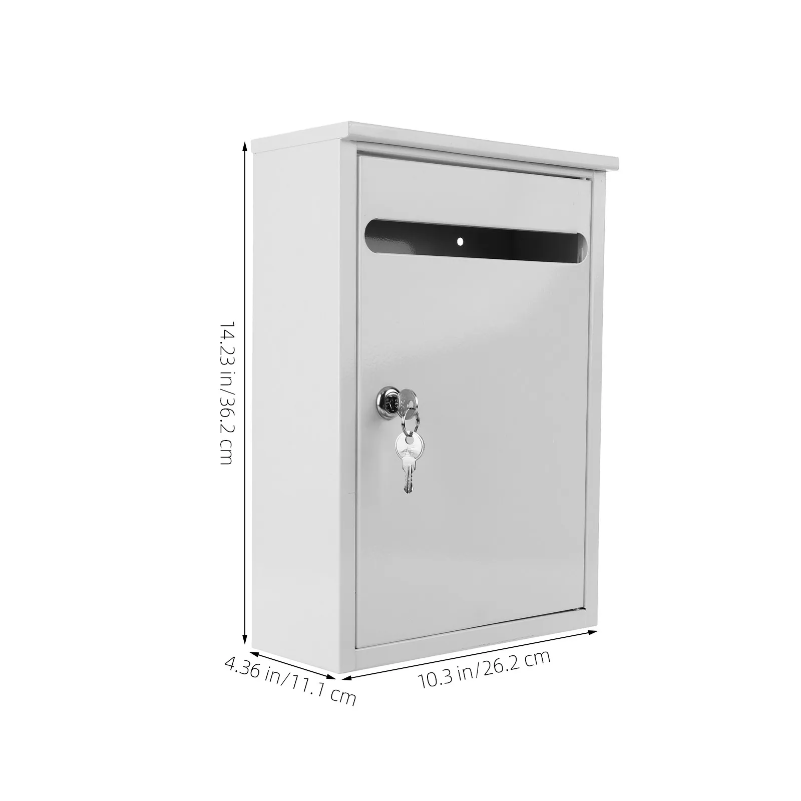 Wall Mount Mailbox Lockable Complaint Letter Box Suggestion Ballot Donation Voting Collection Public Reports Mailbox Wall Mount
