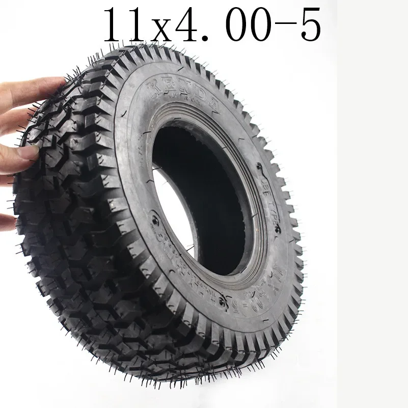 11 Inch Tire 11x4.00-5 Tubeless Tire 5-inch Hub Lawn Wheel Electric Skateboard Tire 11*4.00-5 Tyre