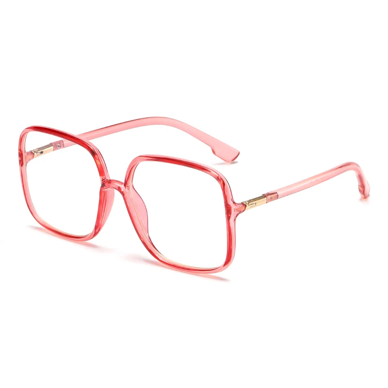 Oversized Square Anti-Blue Light Eyeglasses for Men & Women, Face-Slimming, Prescription Supported view 6
