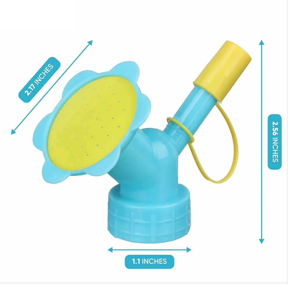 Garden Accessories Sprinkle Dual Head Mini Watering Can Plastic Plant Bottle Watering Spout Small for Indoor Plants Modern Style