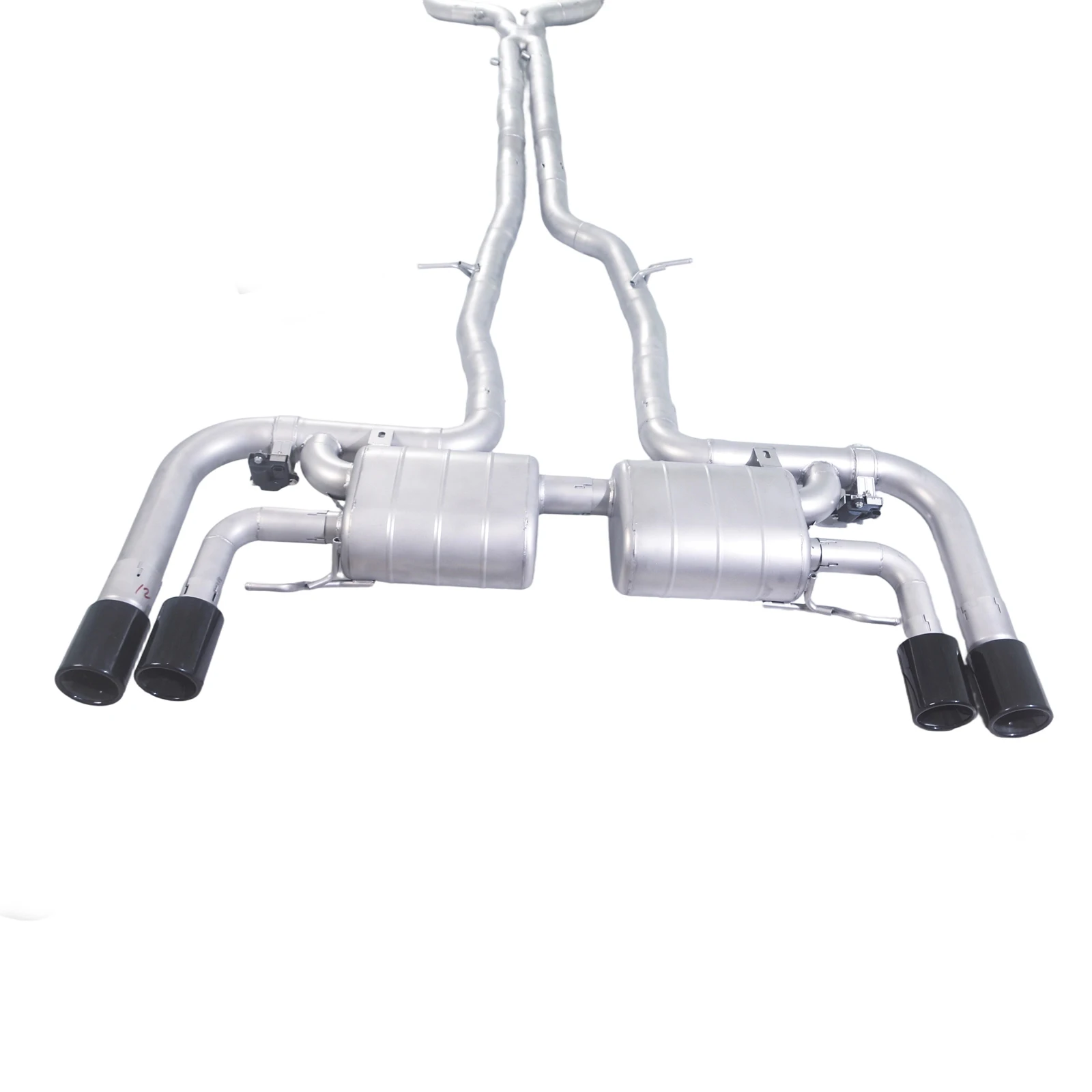

HKG Exhaust for Mercedes GLC43 AMG 2022 3.0T，Dual Valve Dual Muffler Quad Outlet Cat-Back System