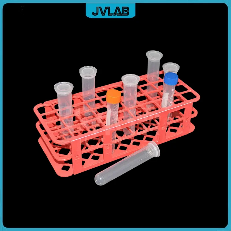 Rack For Tubes Test Tube Holders Plastic Centrifuge Tube Stand For 20 ml Tubes Diameter 21mm 40 Holes Can Be Folded & Removable