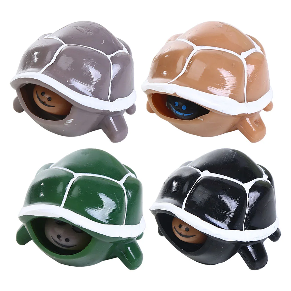 Tortue moulante élastique pour enfants, 4 pièces