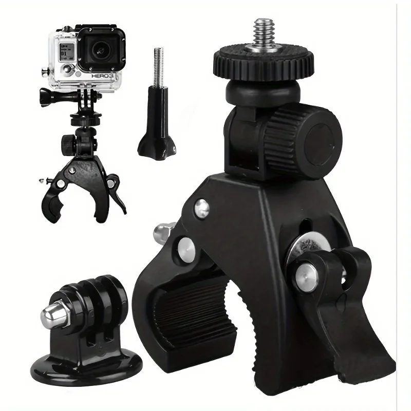 Easy to Install Bike/Bar/Bush Camera Clamp Mount for 11 10 9 8 7 6 5 4 Action Camera Hunting Clamp Accessory