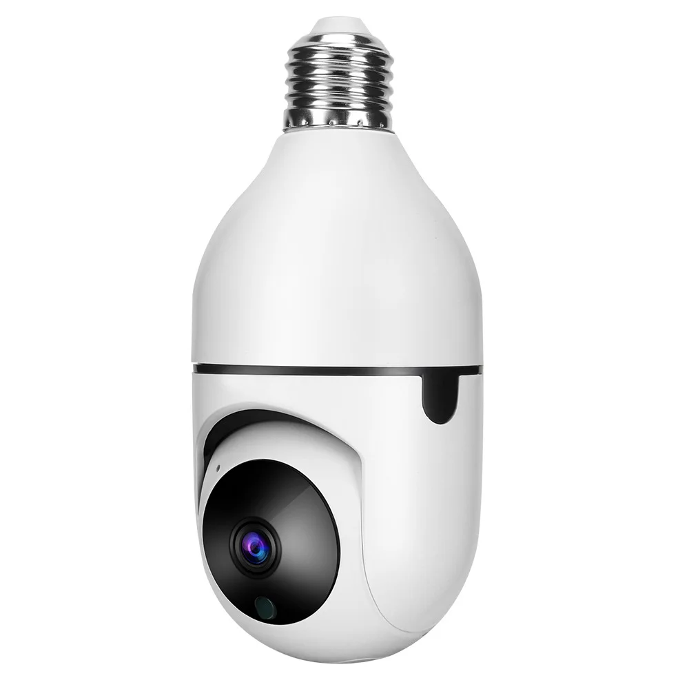 

Home remote monitoring camera 2 million 360 panoramic intelligent high-definition bulb type monitoring camera graffiti