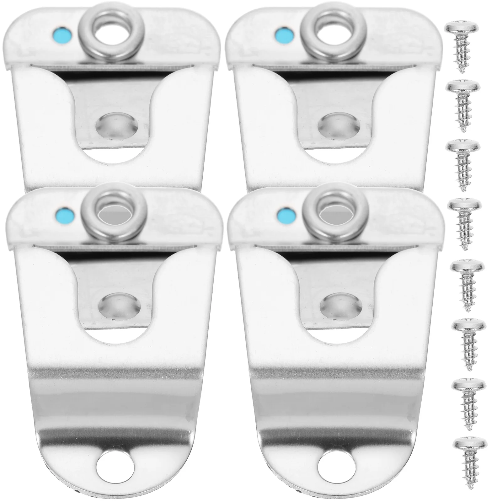 

4pcs Car Microphone Hook Mount Stand Stainless Steel Hanging Mics Radio Clip Mic Hanger Clips Accessories Compact Size