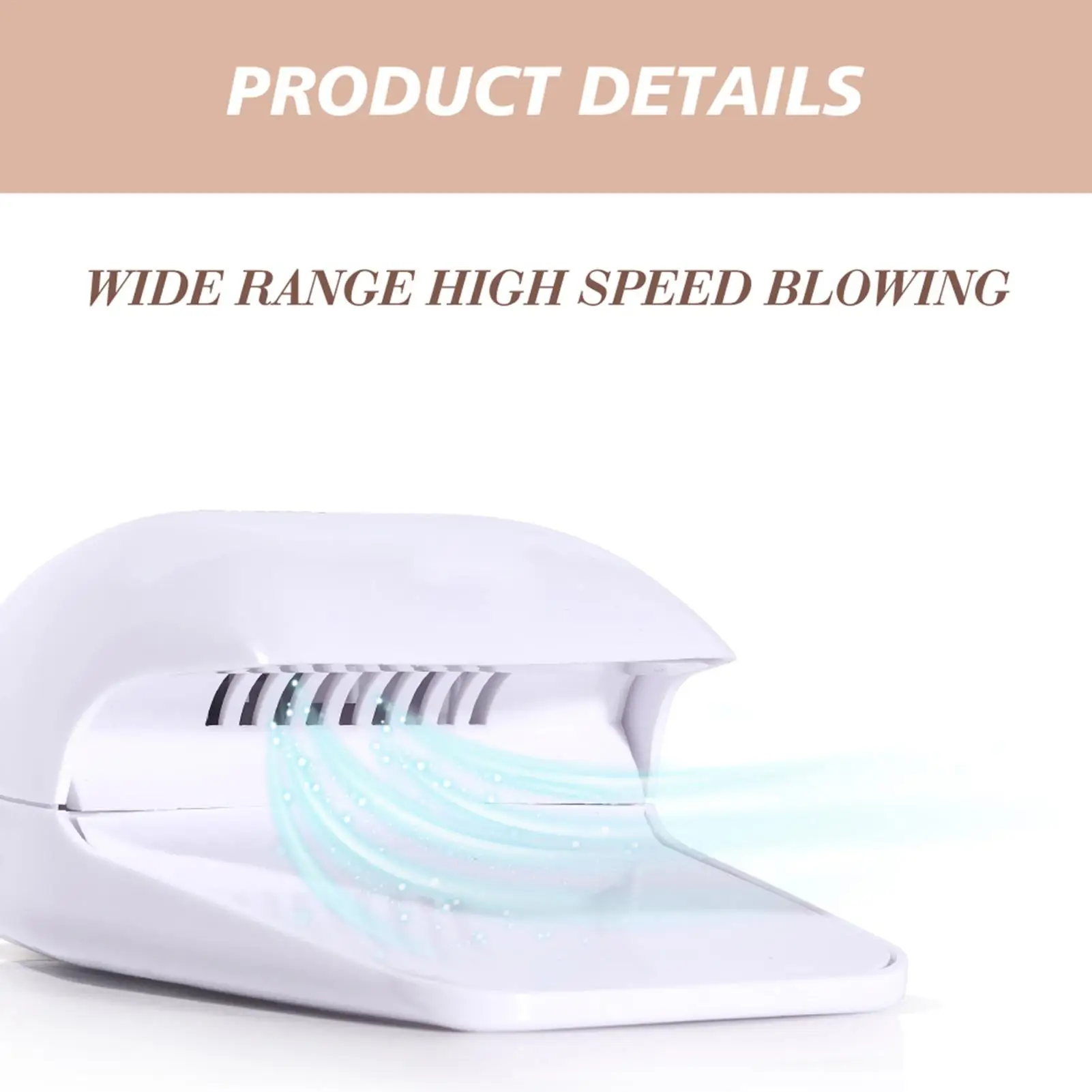 مجفف مروحة الأظافر، مجفف مروحة الأظافر، مجفف الأظافر لطلاء الأظافر العادي، غراء الأظافر، عملية مفتاح واحد #5
