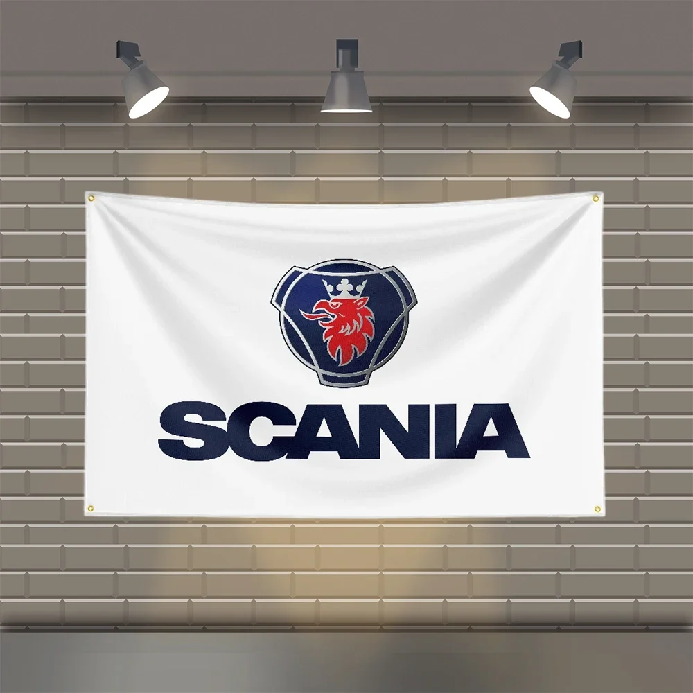 3x5 Ft Scanias Flag Polyester Printed Car Flags for Room Garage Decor