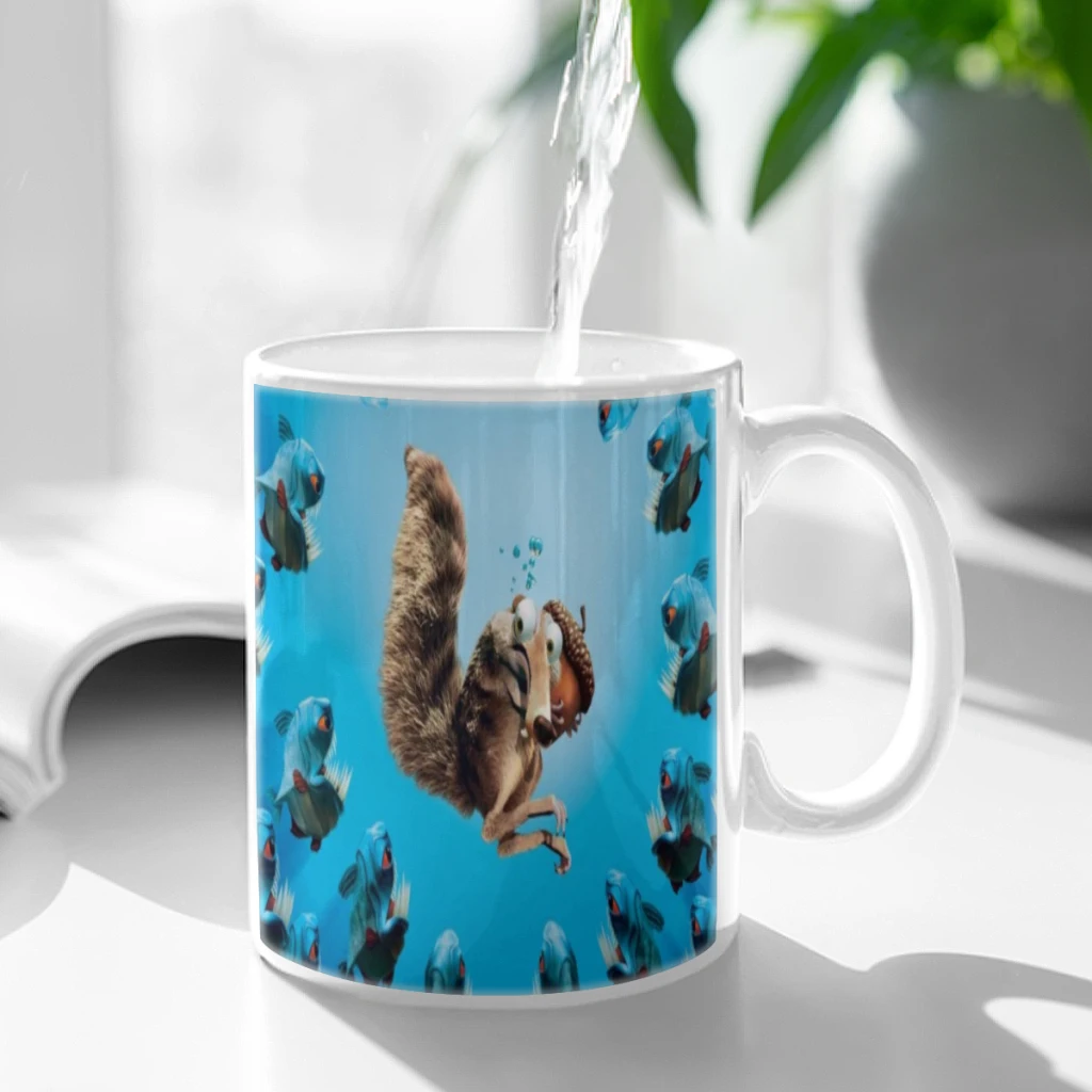 ICE AGE Cartoon Coffee Mug 11oz Fun Ceramic Coffee Tea Cocoa Cup Handle Tea Drink Cup